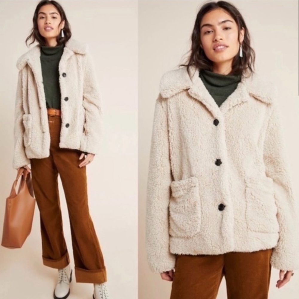 NWT Anthropologie Sanctuary Teddy Jacket XL